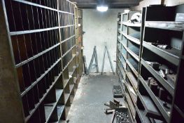 Seventeen assorted tool storage racks Please note: this lot cannot be collected until Monday 20th of