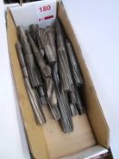 Box and contents to incl. various taper shank/straight, reamers, etc. (as lotted) (Recommended