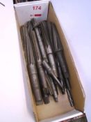 Box and contents to incl. various taper shank/straight, reamers, etc. (as lotted) (Recommended