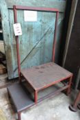 Mobile 2 step steel platform, approx 1000 x 550mm (Recommended collection period for this lot