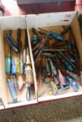 Assorted screw drivers (Recommended collection period for this lot Wednesday 15th - Friday 17th