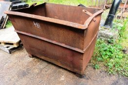 Three various steel bins (Only one in image) (Recommended collection period for this lot Wednesday