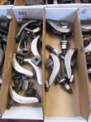 Two boxes of various clamping jaws (Recommended collection period for this lot Wednesday 15th -