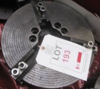 12" 4 jaw chuck (Recommended collection period for this lot Wednesday 15th - Friday 17th September -