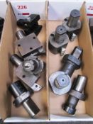 Two boxes and contents of quick change CNC/slant bed turret tool holders (Recommended collection