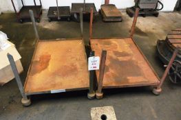 Two steel frame stillage platforms (Recommended collection period for this lot Wednesday 15th -