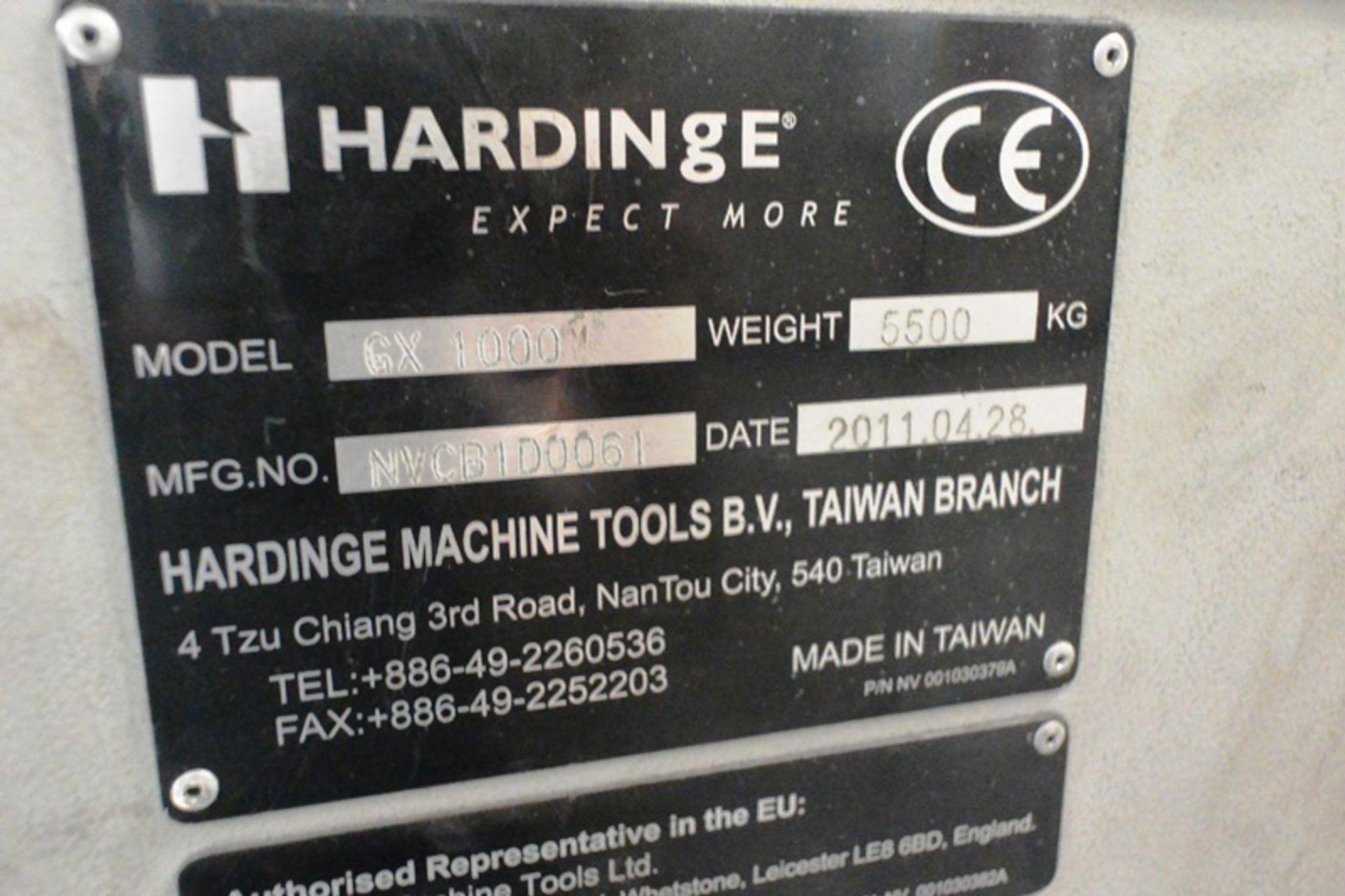 Hardinge Bridgeport GX1000 CNC vertical machining centre, serial no. NVCB1D0061 (2011), Fanuc series - Image 12 of 14