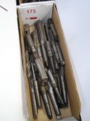 Box and contents to incl. various taper shank/straight, reamers, etc. (as lotted) (Recommended