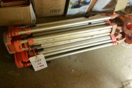 Three surveyors tripods