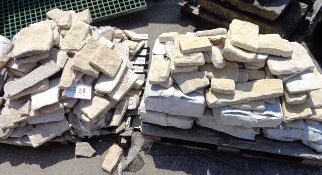 Two pallets of assorted stone paving