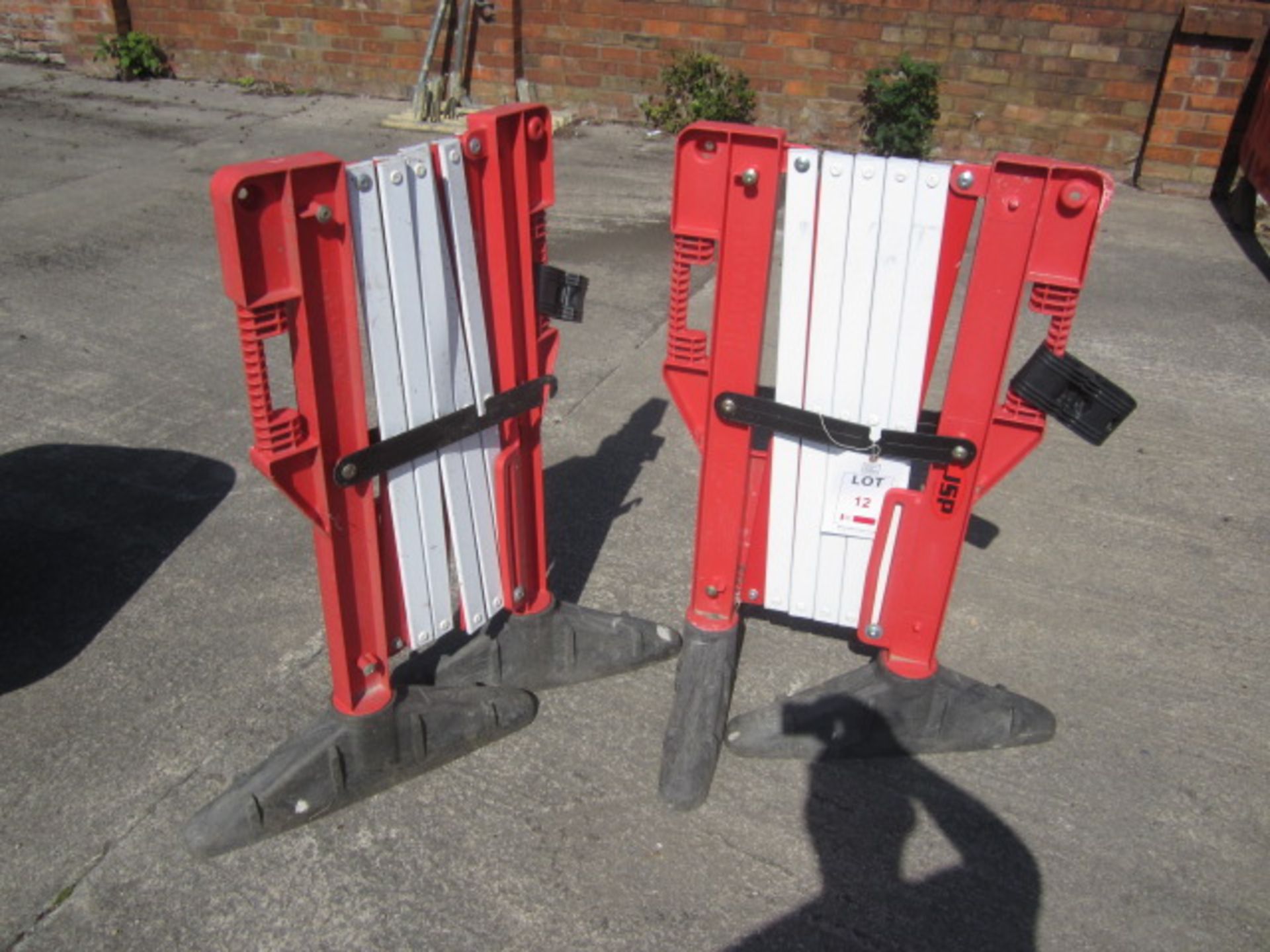 Two JSP expandable deterrent barriers