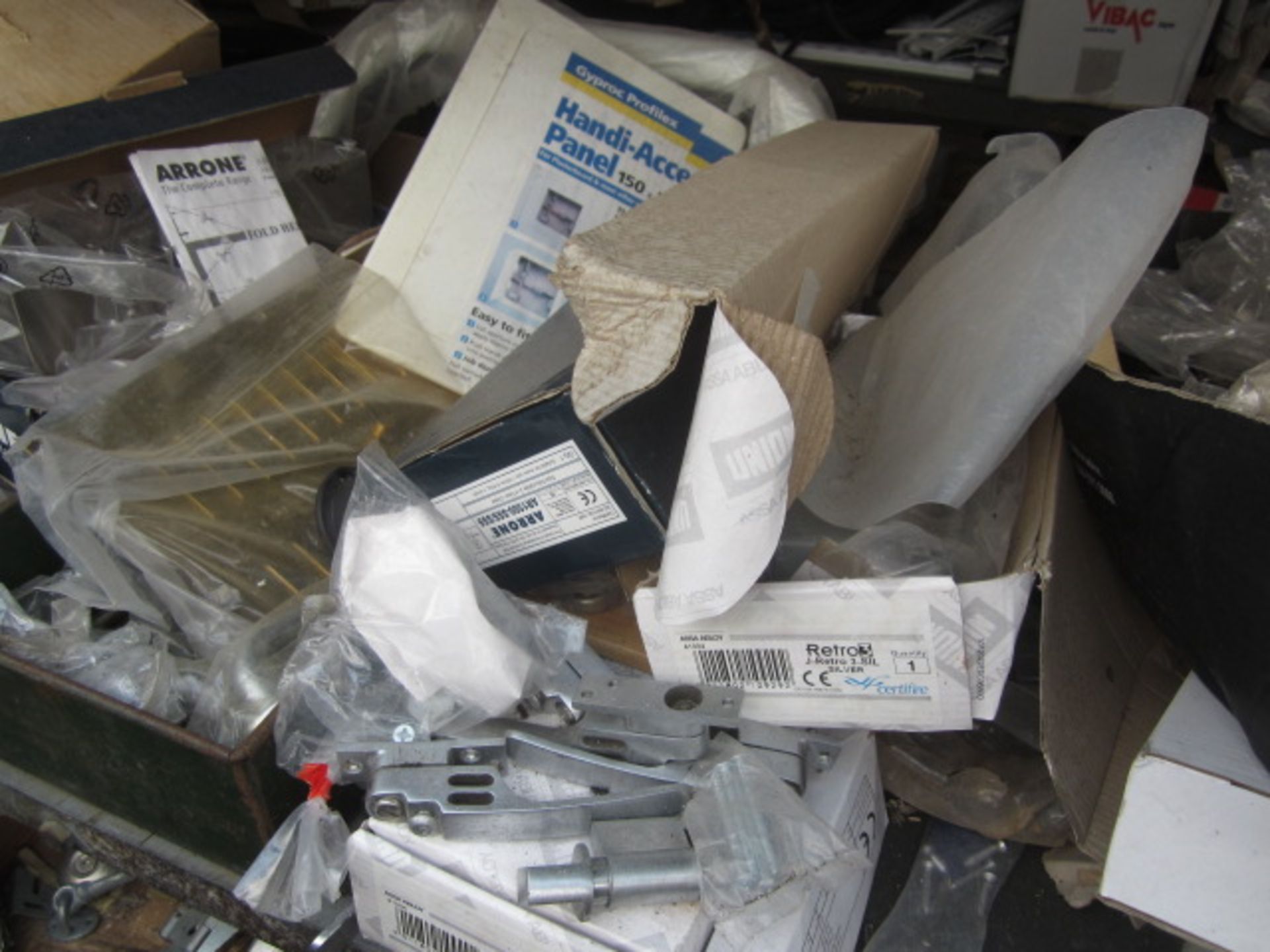 Contents of racking including locks, hangers, ironmongery, bolts, architectural hardwear etc. - Image 9 of 18