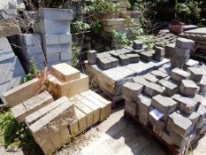 Ten pallets of assorted blocks, bricks & tiles