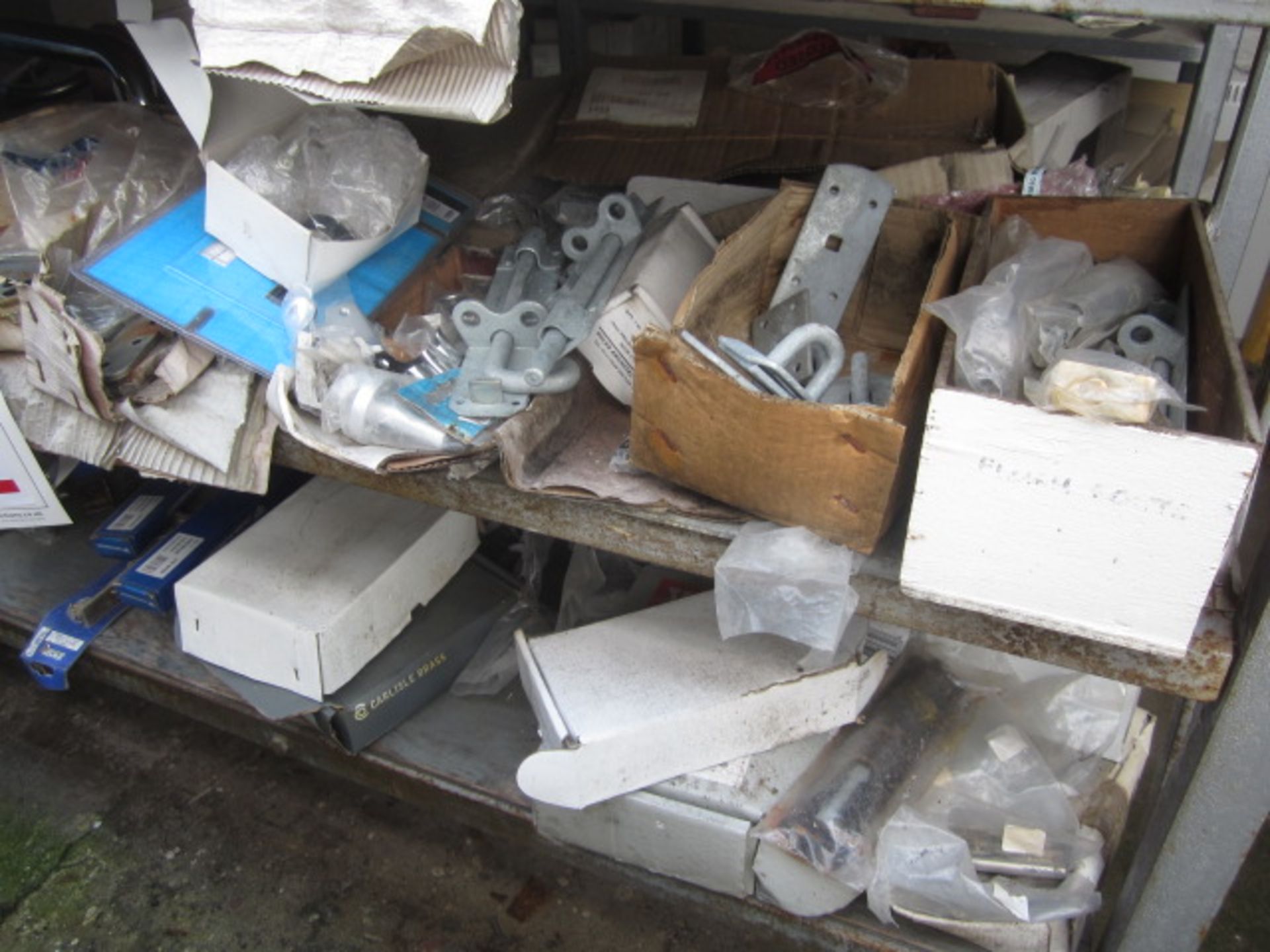 Contents of racking including locks, hangers, ironmongery, bolts, architectural hardwear etc. - Image 2 of 18