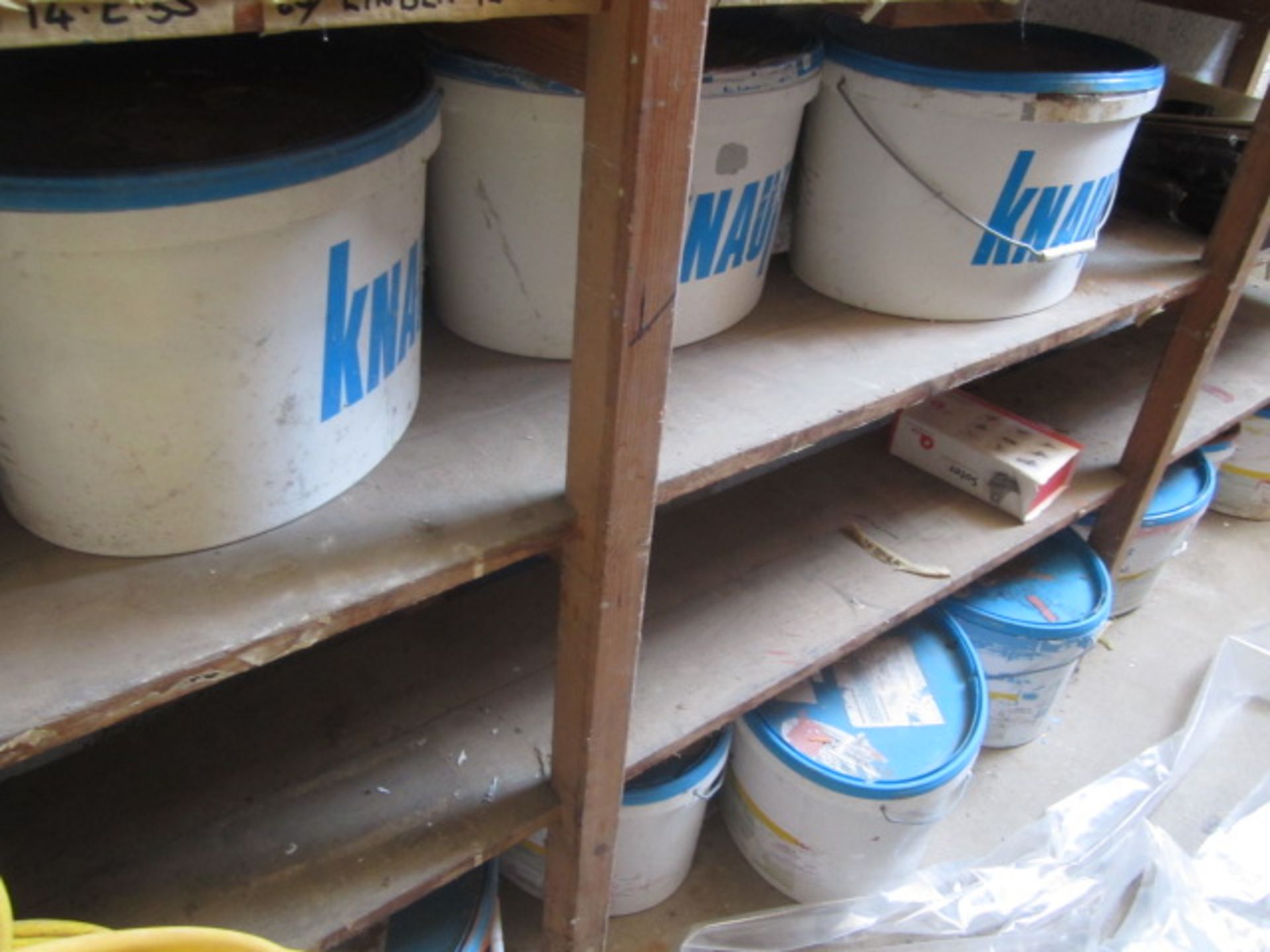 Quantity of assorted part tins of paint, including white, eggshell, high gloss, emulsion, Smith - Image 6 of 9