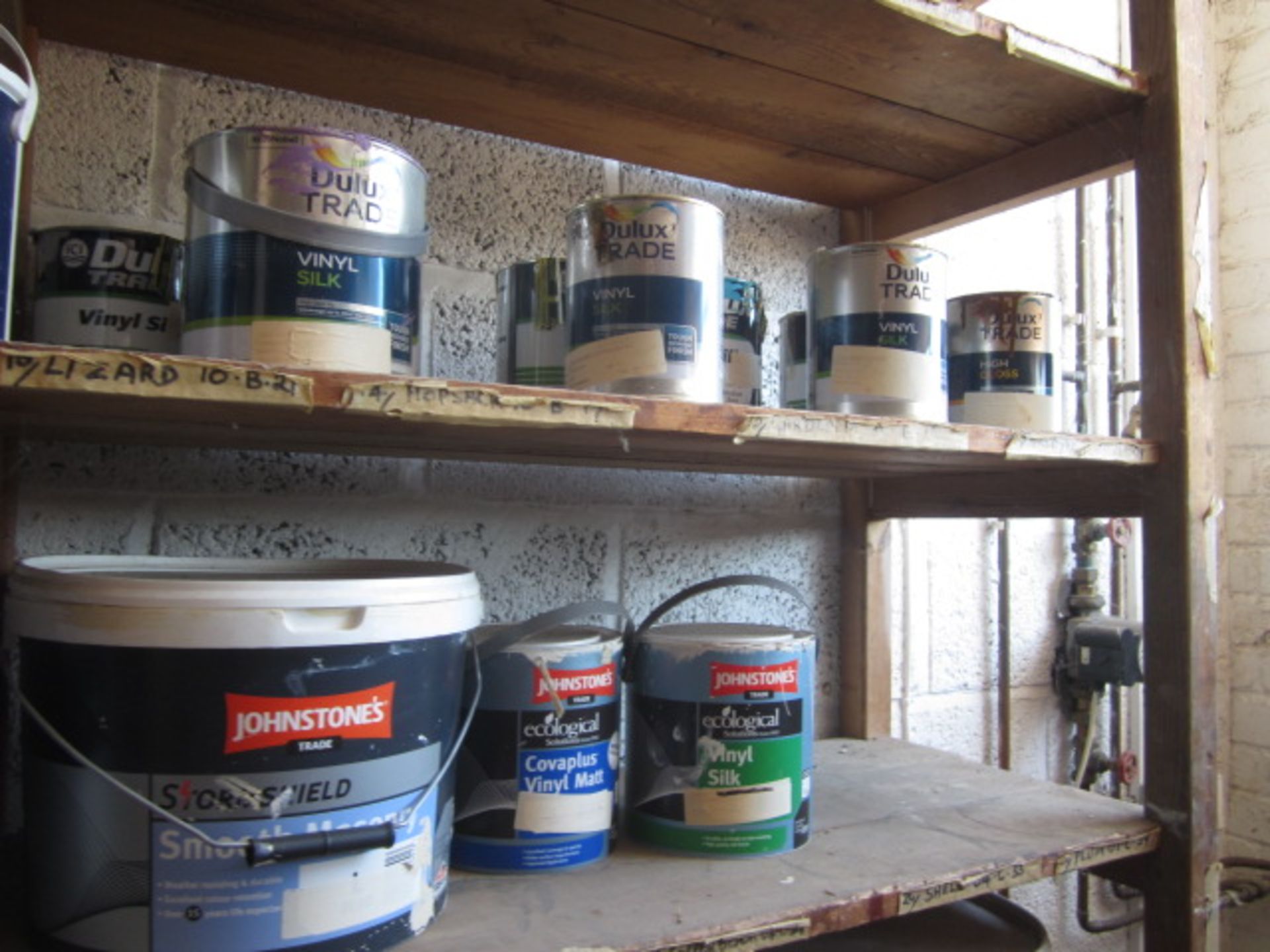 Quantity of assorted part tins of paint, including white, eggshell, high gloss, emulsion, Smith - Image 7 of 9