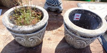 Two ornamental planters