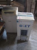 Two assorted mobile air con units