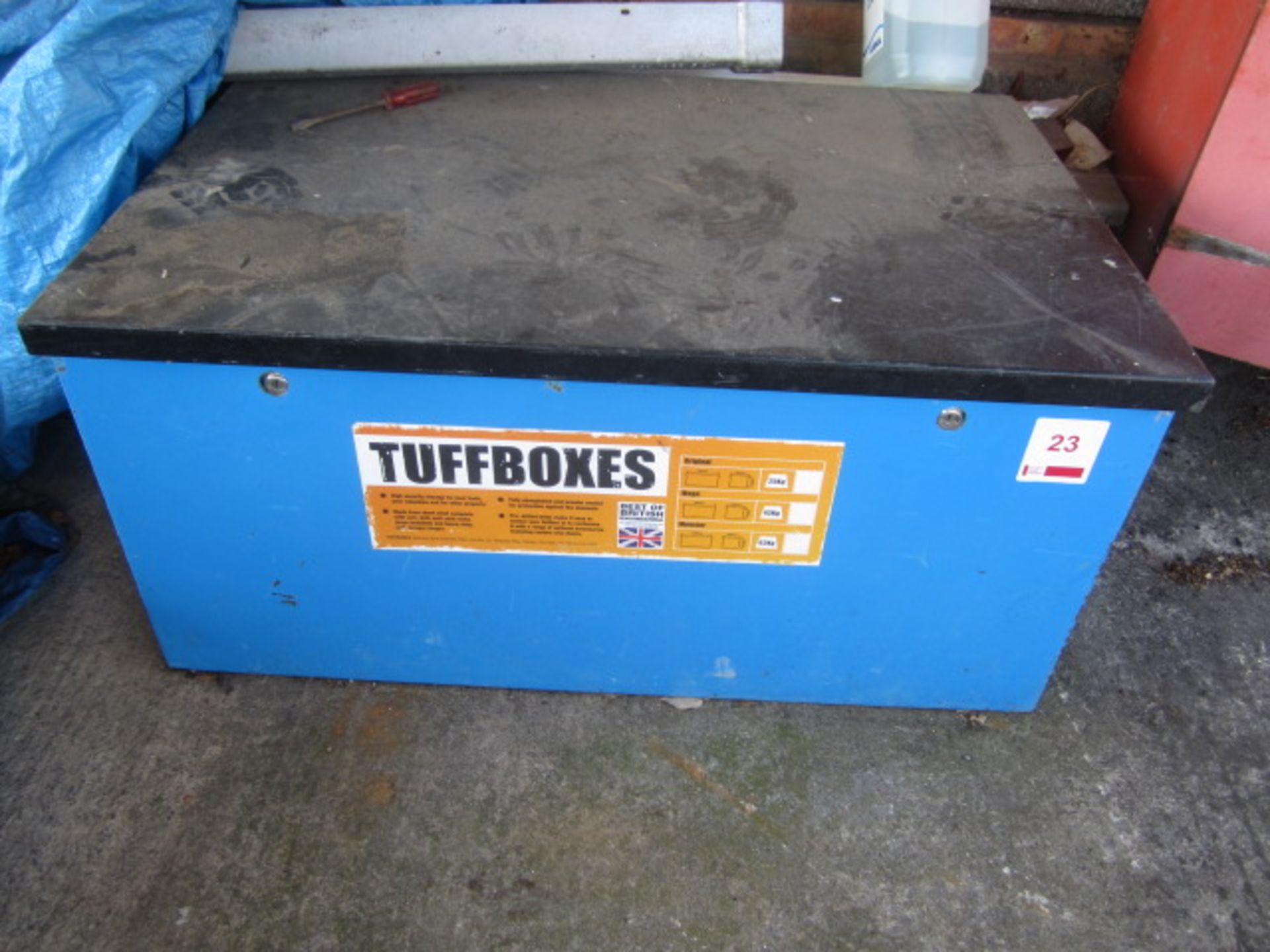 Tuffboxes steel framed tool store, 970 x 640 x 470mm