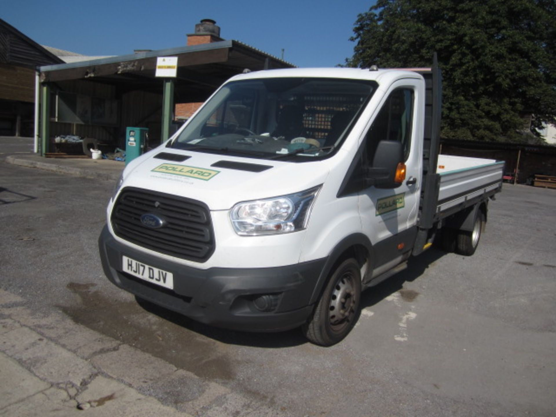 Ford Transit 350 2.2D 123bhp dropside lorry. Registration: HJ17 DJV. Recorded mileage 89,794. MOT: - Image 2 of 15