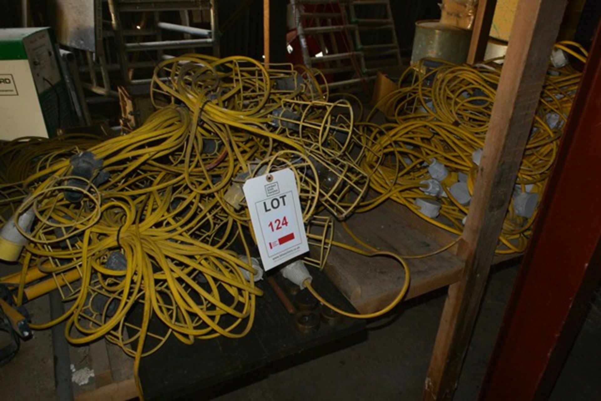 Quantity of festoon lighting, located on one shelf (2 bays) as lotted