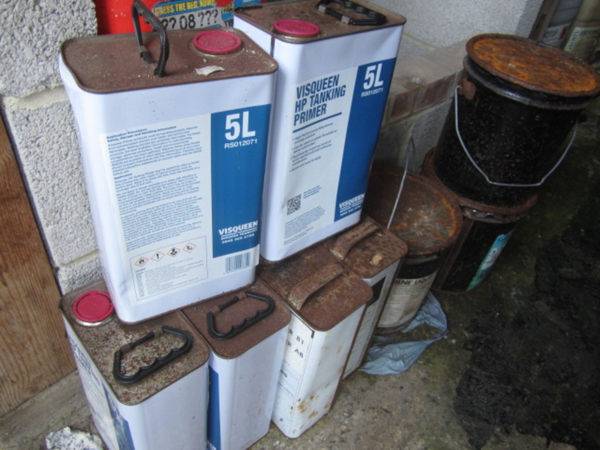 Contents of rack including assorted reels of damp proof course, sub floor Compound, adhesive seal, - Image 5 of 11