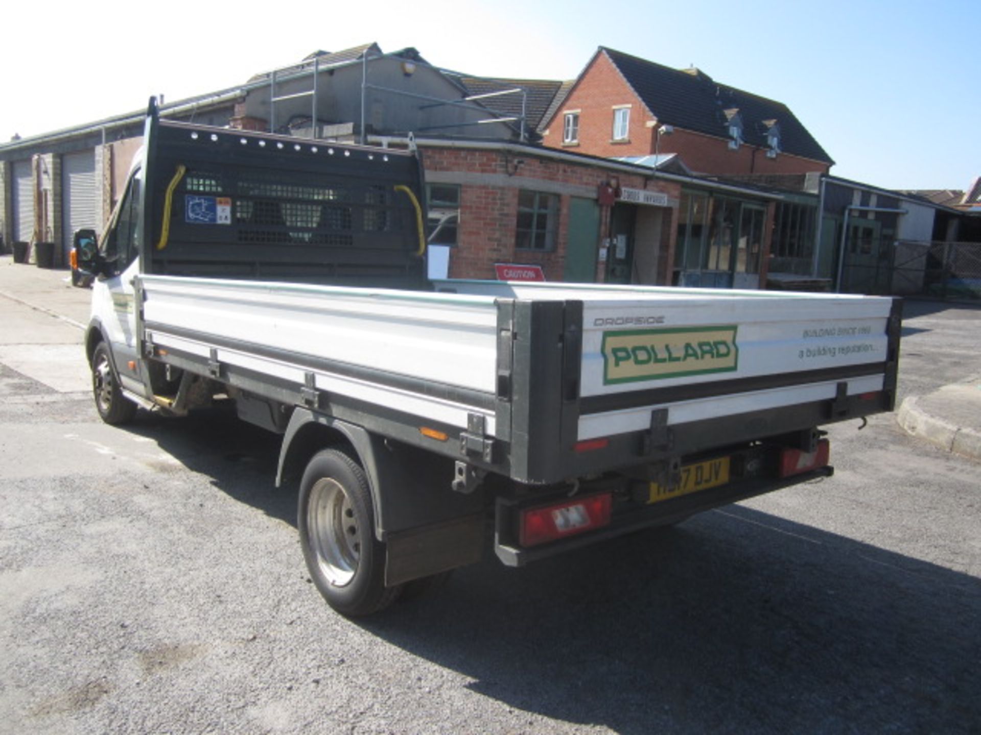 Ford Transit 350 2.2D 123bhp dropside lorry. Registration: HJ17 DJV. Recorded mileage 89,794. MOT: - Image 4 of 15