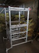 Euro Towers aluminium framed mobile portable scaffold tower, 700 x 700mm