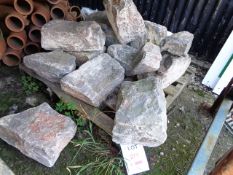 One pallet of assorted stone blocks