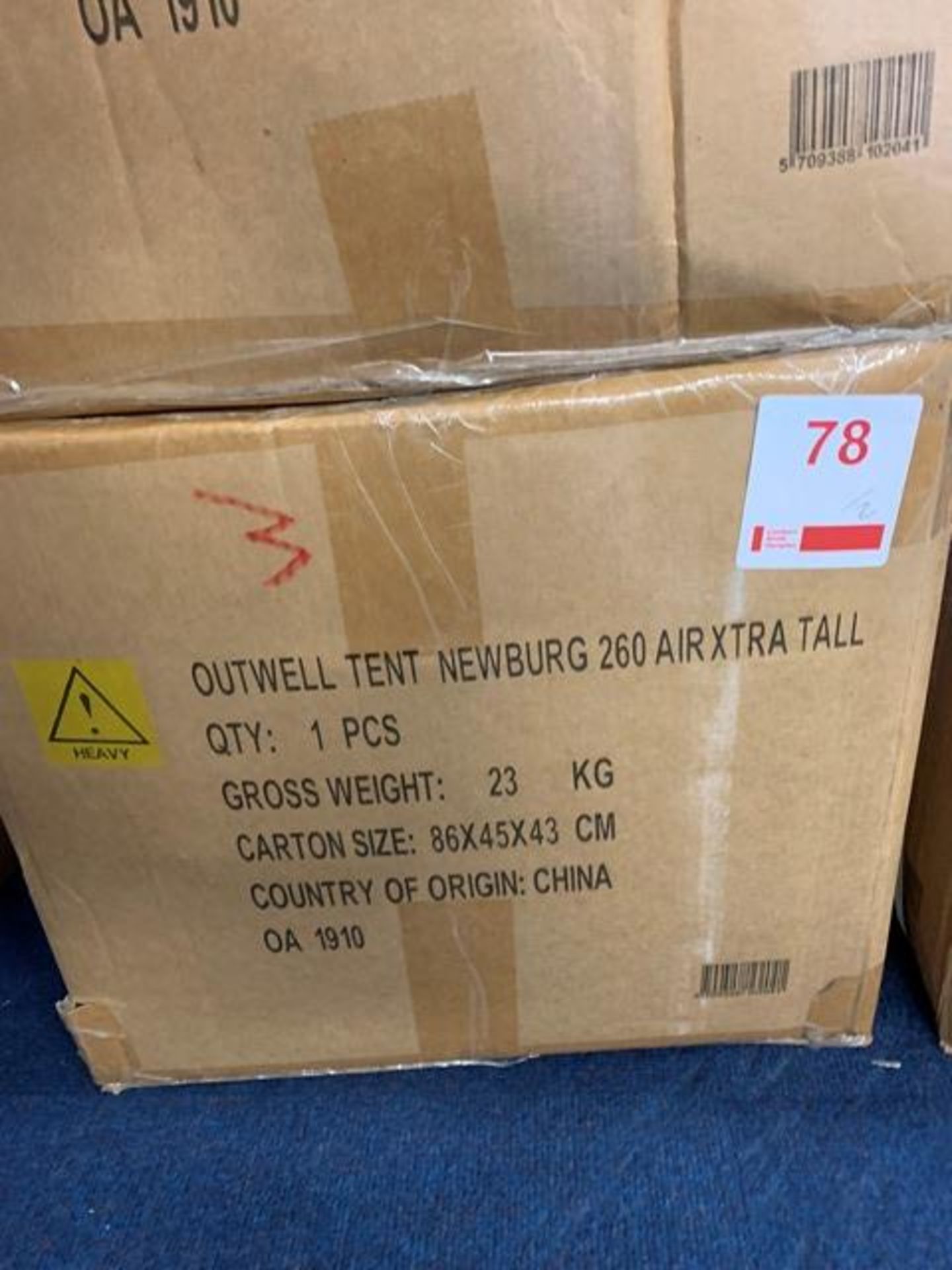 Two Outwell Newburg 260 air extra tall drive away awnings for motorhomes (Boxed)