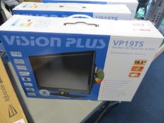 Vision Plus UP19TS portable HD television & DVD player 12/24V mains (boxed)