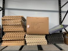 Contents of shelf to include approx 60 packs of interlocking wood effect floor mats