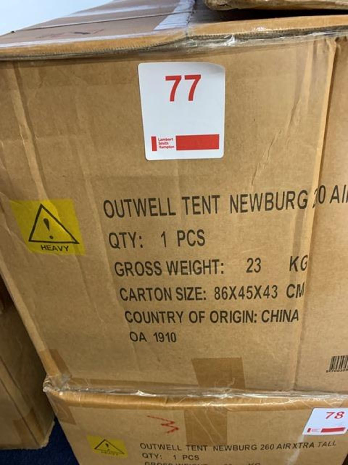 Outwell Newburg 260 air extra tall drive away awning for motorhomes (Boxed)