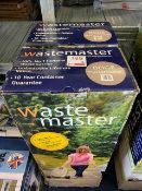 Two Wastemaster 38 litre portable waste carriers colour: beige