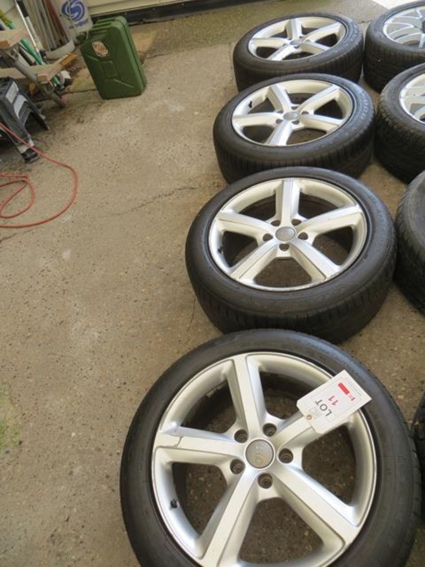 Set of 4 Audi alloy wheels SUV 20" with tyres - Image 2 of 3