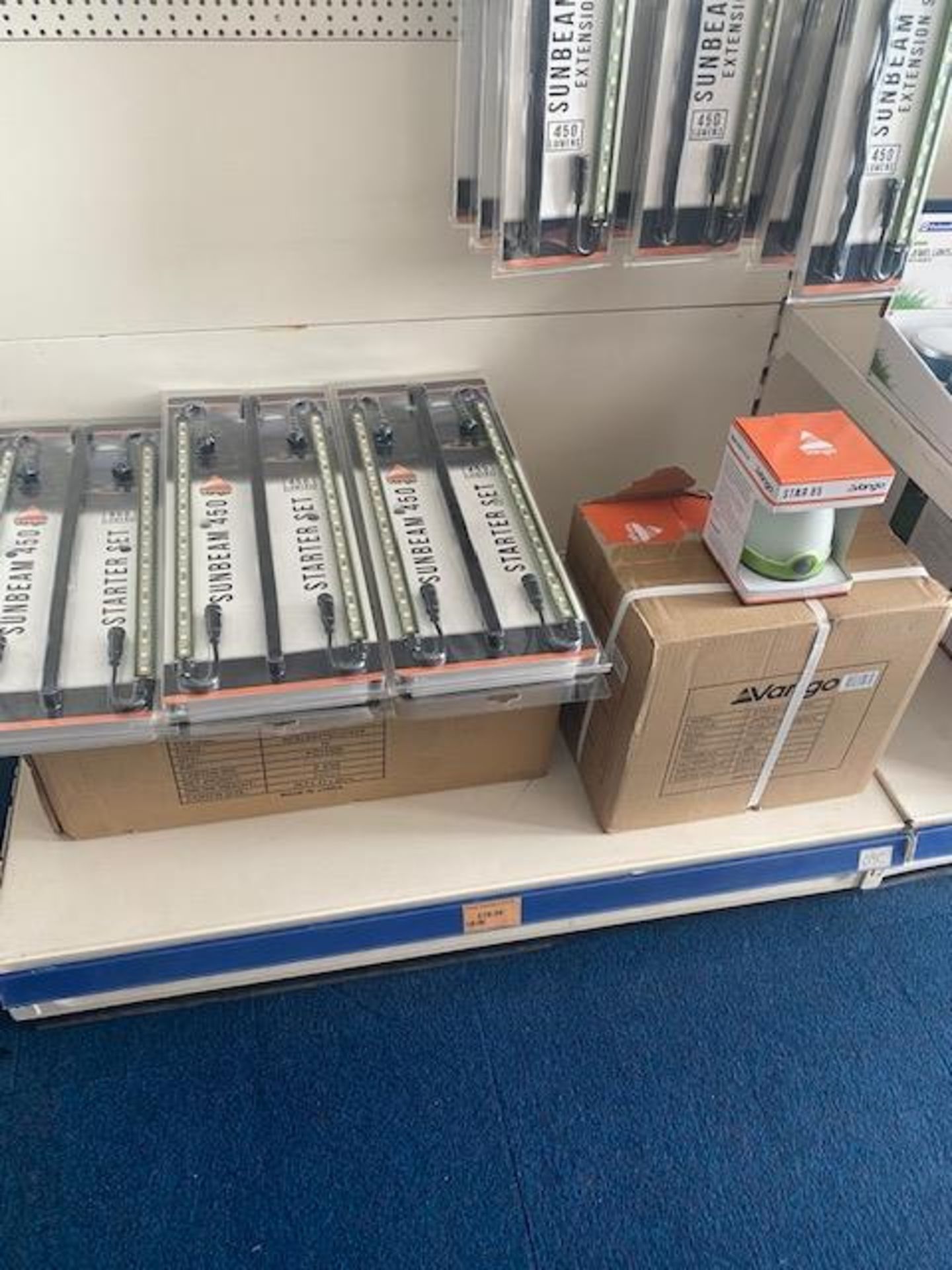 Contents of three display units to include a large quantity of LED strip lights, head torches, - Image 8 of 8