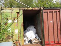 20' shipping container *collection Thursday 23rd August only NOTE A work Method Statement and Risk
