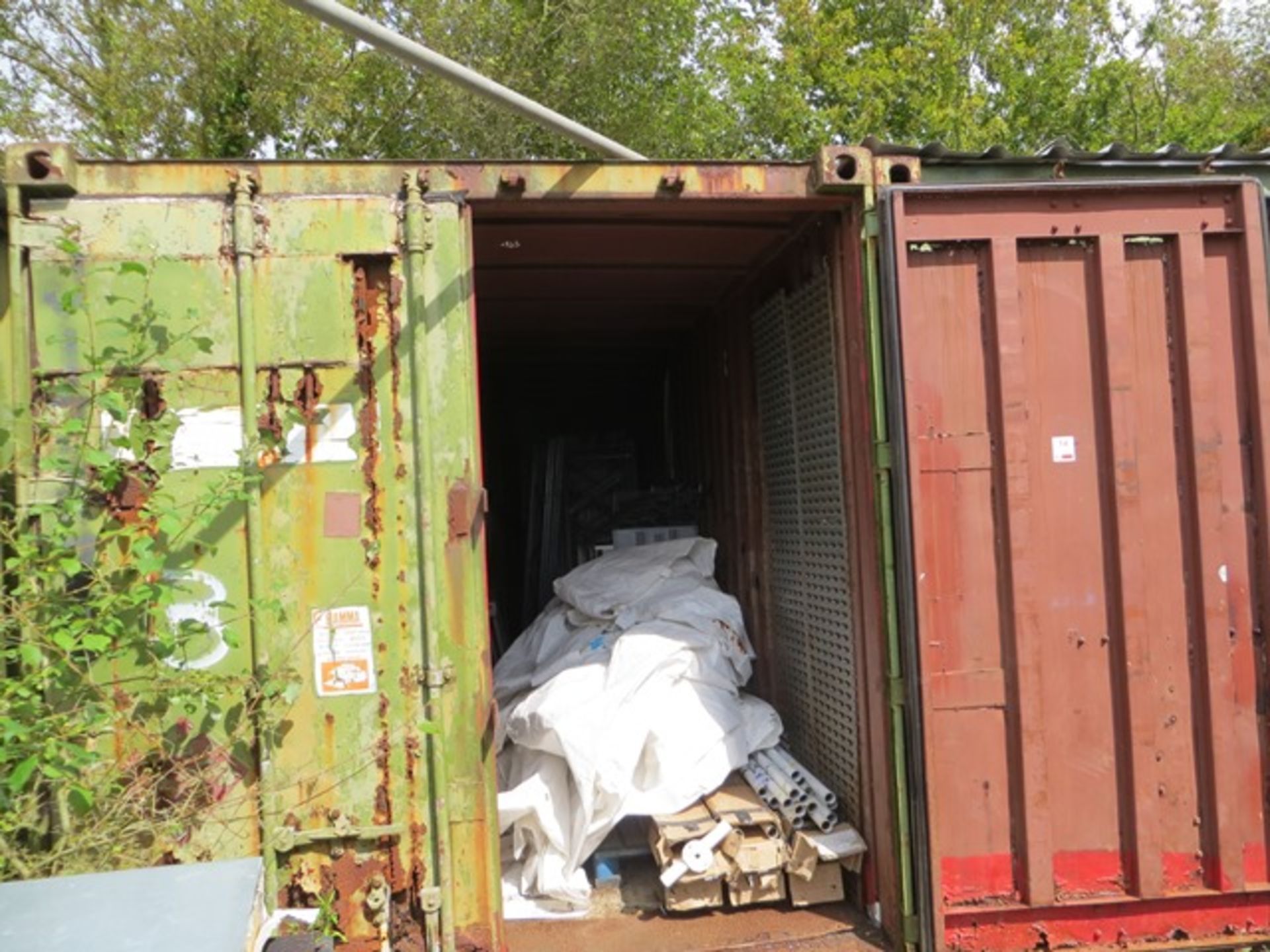 20' shipping container *collection Thursday 23rd August only NOTE A work Method Statement and Risk