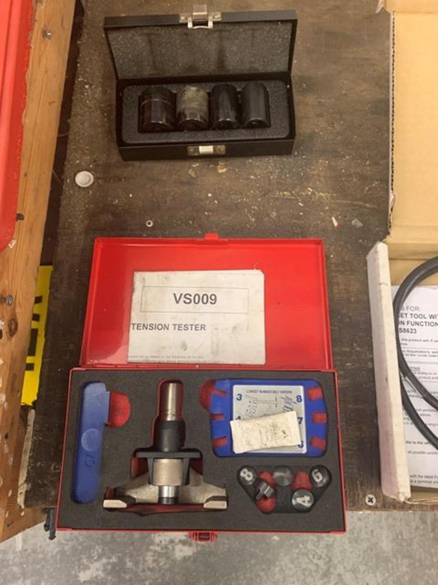 As lotted the table: Tension tester, Sealey service reset OBDI tool, Autel VAG, CR-Pro, Creader OBDI - Image 7 of 7