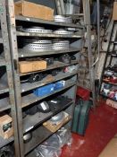 Contents to the store room to include brake discs, pads, oil filters, gaskets, suspension parts,