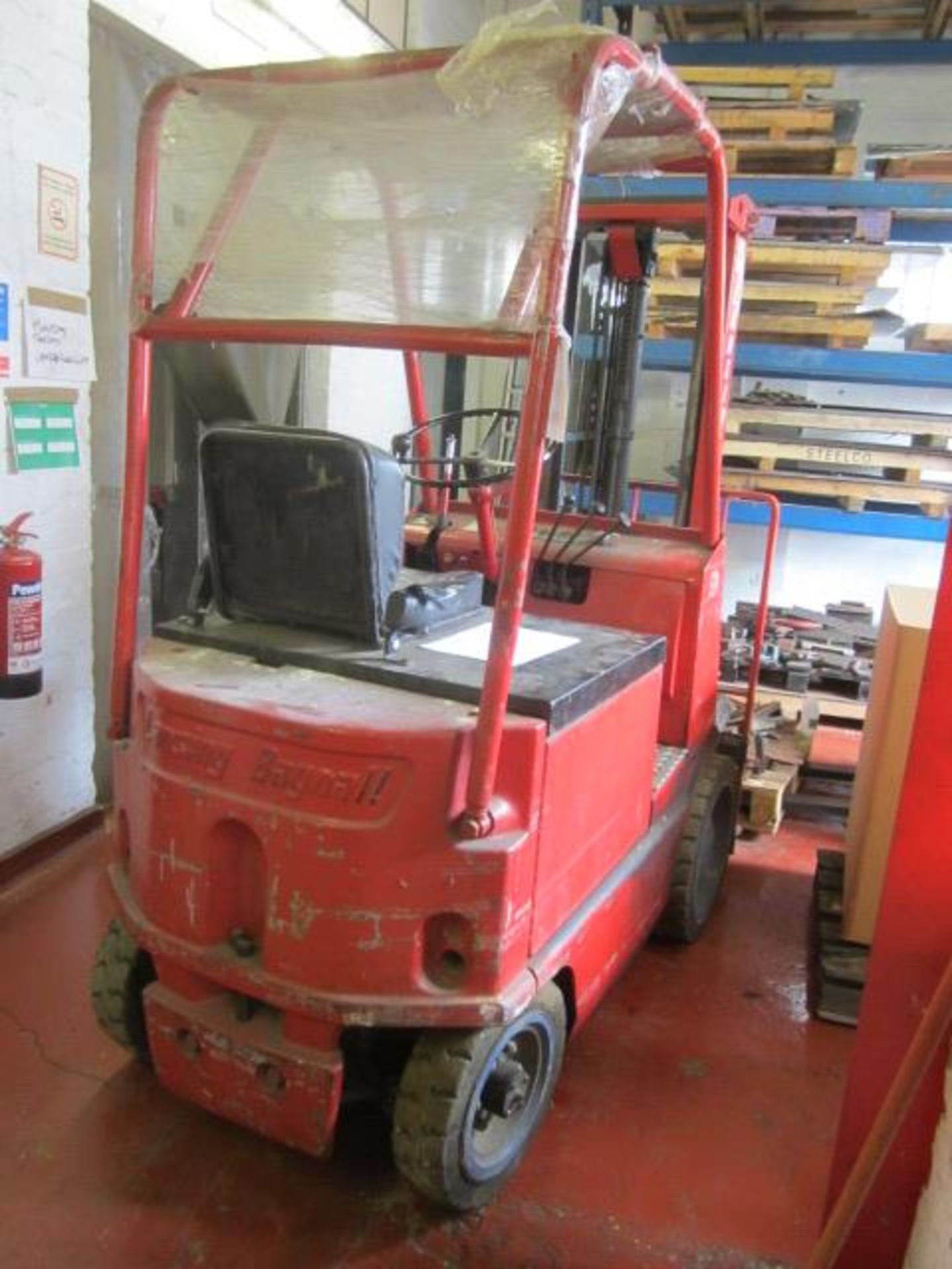 Lansing Bagnall 3024DLTM battery operated dual mast forklift truck, with side shift, serial no. - Image 3 of 8