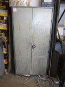 Steel twin door storage cabinet