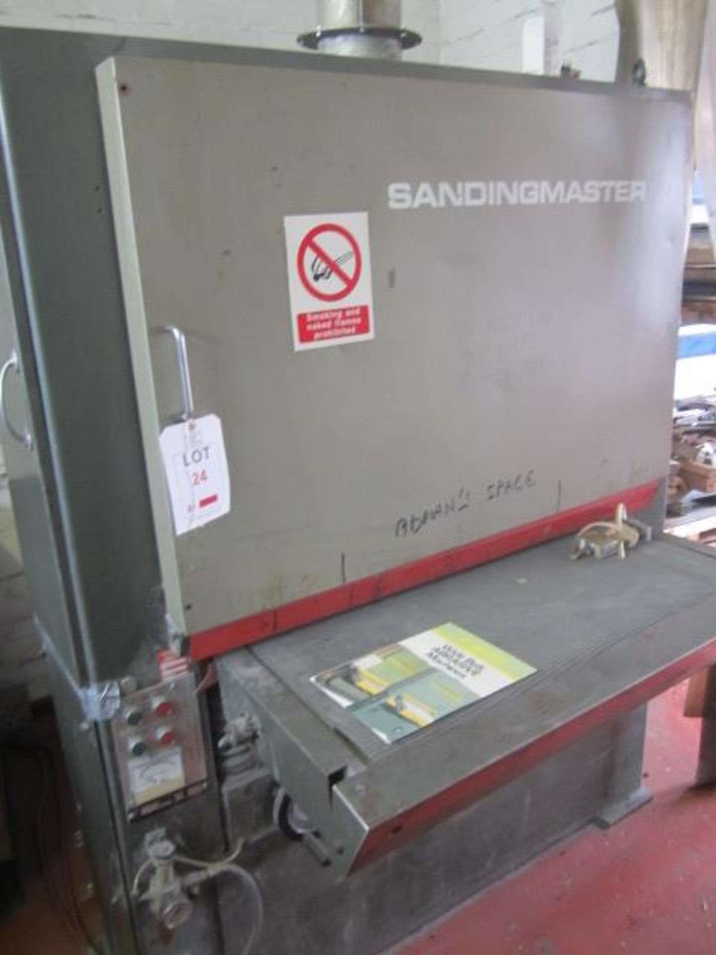 AVD Linden Sandingmaster SB900 wide belt drum sander, serial no. KM67607, belt width 900mm. A work - Image 8 of 9