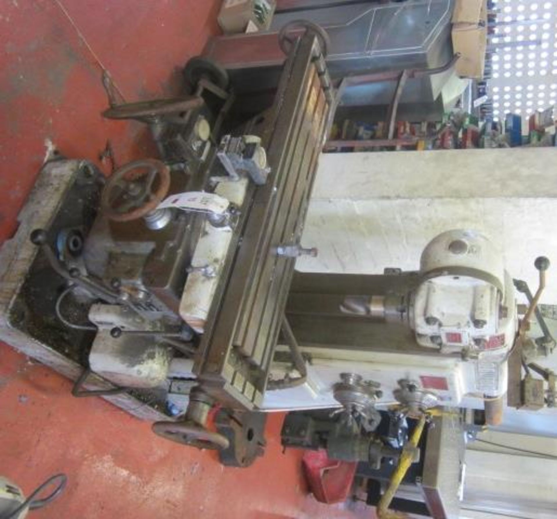 G Dufor turret mill 8" cutting head, spindle speed 21-1600 rpm, table size 1100 x 250mm. A work - Image 2 of 9