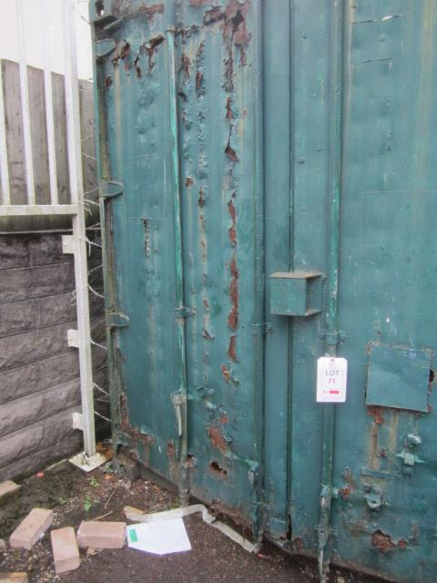 20ft export type shipping container (see photos for condition). A work Method Statement and Risk - Image 3 of 12