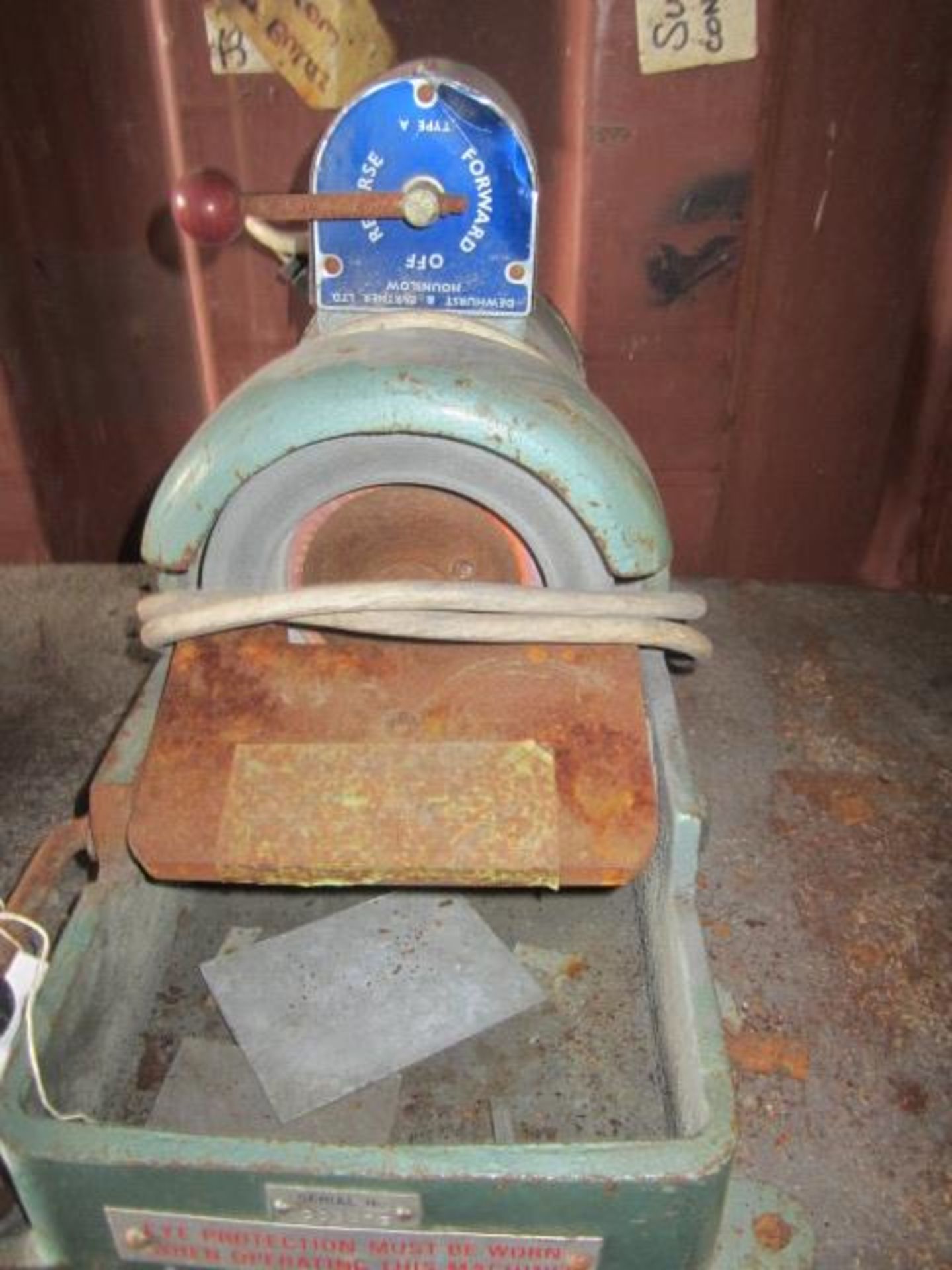 AJH bench top grinding wheel, wheel size 150 x 38 x 63.50, max spindle speed 3000rpm - Image 3 of 3