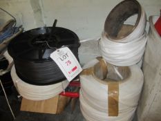 Six reels of assorted strapping