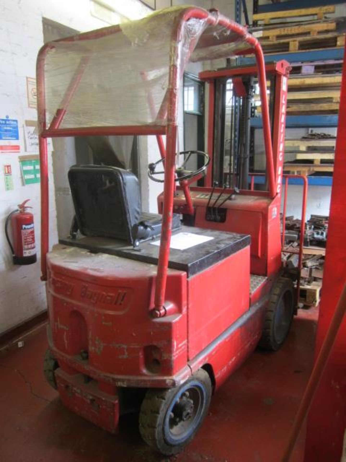 Lansing Bagnall 3024DLTM battery operated dual mast forklift truck, with side shift, serial no. - Image 7 of 8