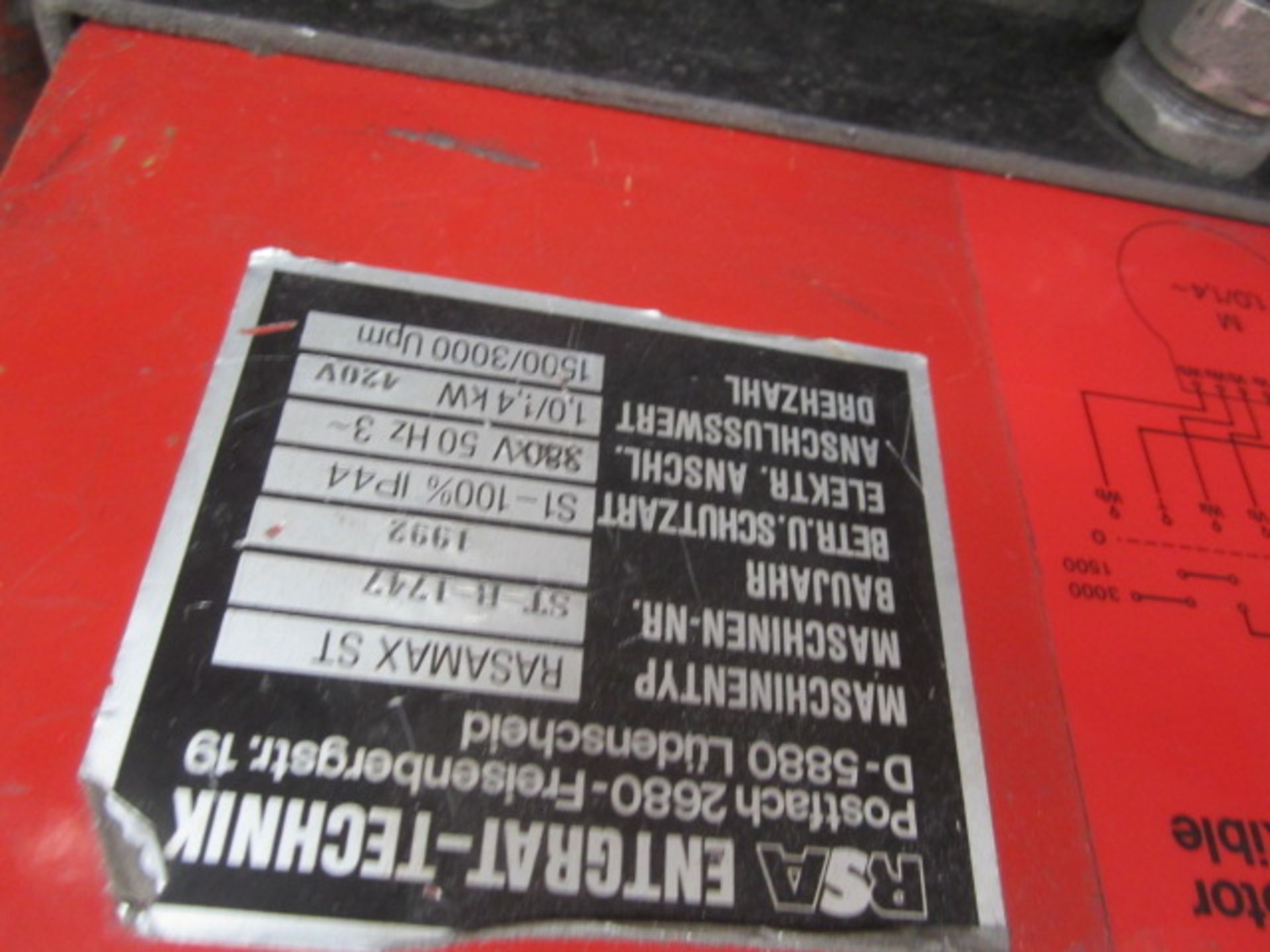 RSA Rasamax ST deburring machine, machine no. ST-B-1747 (1992) - Image 3 of 3