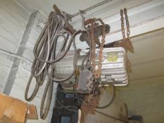 Lifting chain hoist, serial no. CH257, SWL ½ ton. A work Method Statement and Risk assessment